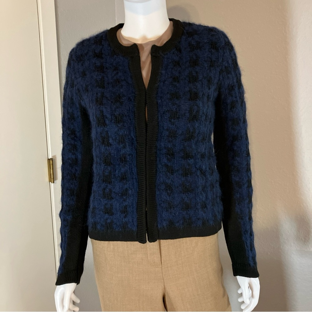 Classiques Entier Black and Blue Knit Sweater